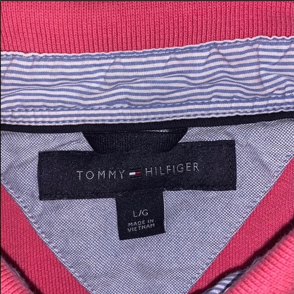 Tommy Hilfiger Salmon Polo L - Picture 4 of 4